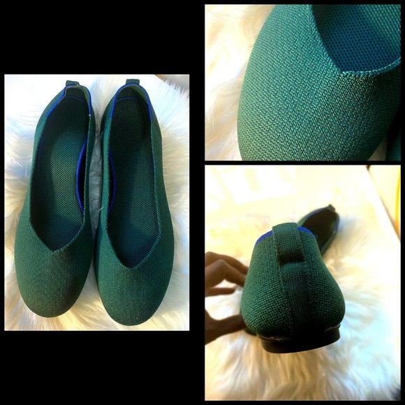 frank mully Shoes - Green Frank Mully Women’s Knit Walking Ballet Flats Shoes Round Toe 9.5